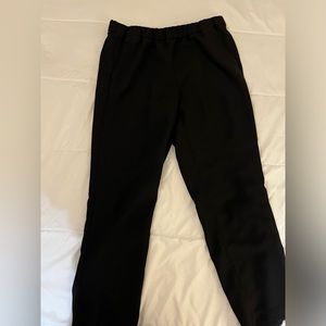 Banana Republic black cropped pants, size M, elasticized waist